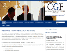 Tablet Screenshot of cgfresearchinstitute.co.za