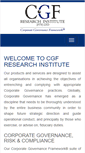 Mobile Screenshot of cgfresearchinstitute.com